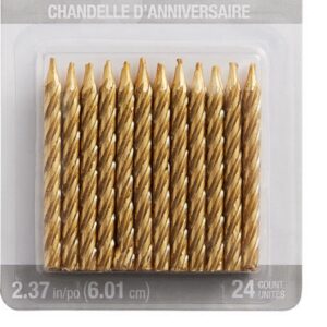 Gold individual candle